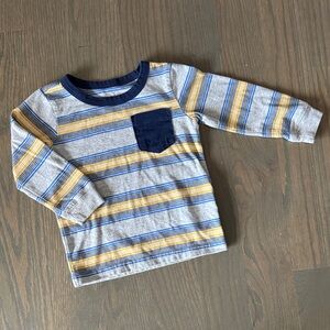 Carter's Striped Pocket Long-Sleeve Tee | 18M